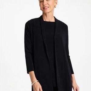 Chicos Elegant Black Women's Cardigan Traveler material